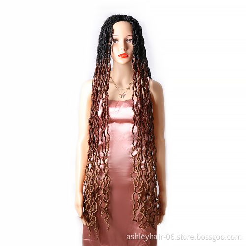 Julianna 36Inch Hot Quality Cheap Price Fashionable Synthetic Wholesale Goddess Faux Locs Crochet 36Inch Gypsy Locs Hair